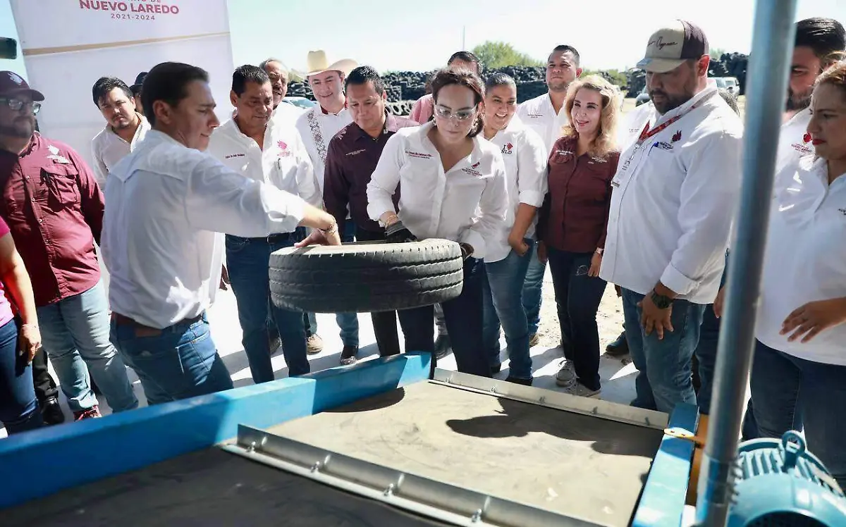 Nuevo Laredo estrena trituradora de llantas 